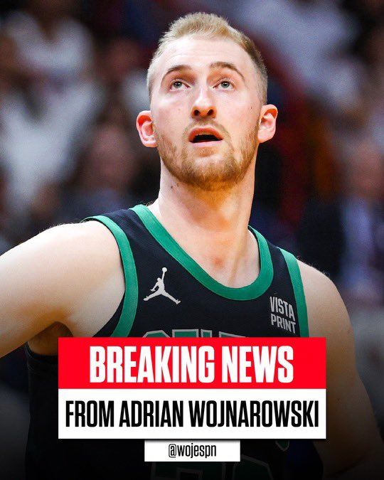 Woj：豪瑟与凯尔特人队续签了一份为期4 年、价值4500 万美元的合同